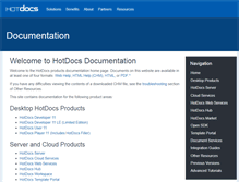 Tablet Screenshot of help.hotdocs.com