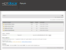 Tablet Screenshot of forum.hotdocs.com